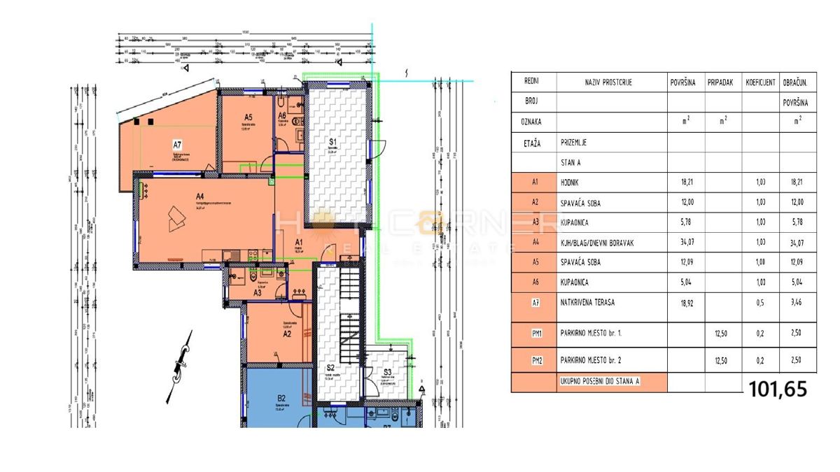 Appartamento Fažana, 101,50m2