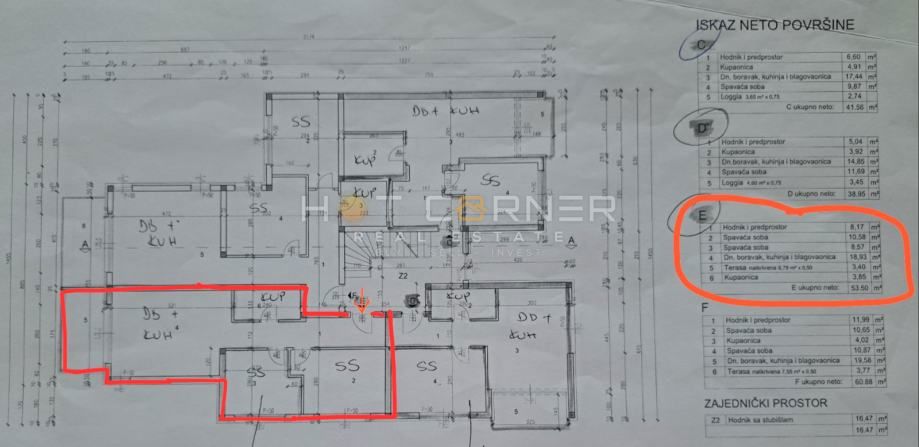 Medulin, nuovo appartamento, 56 m², 2 camere da letto, 600 m dal mare