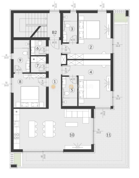 Lusso con vista panoramica sul mare