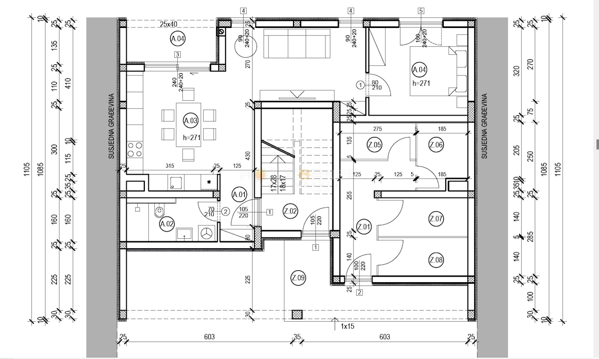 Appartamento Valdebek, Pula, 59,24m2