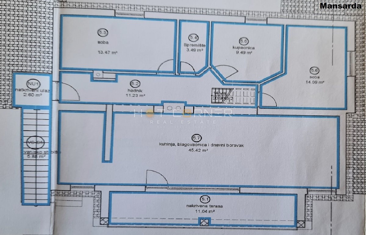 Appartamento Fažana, 210m2