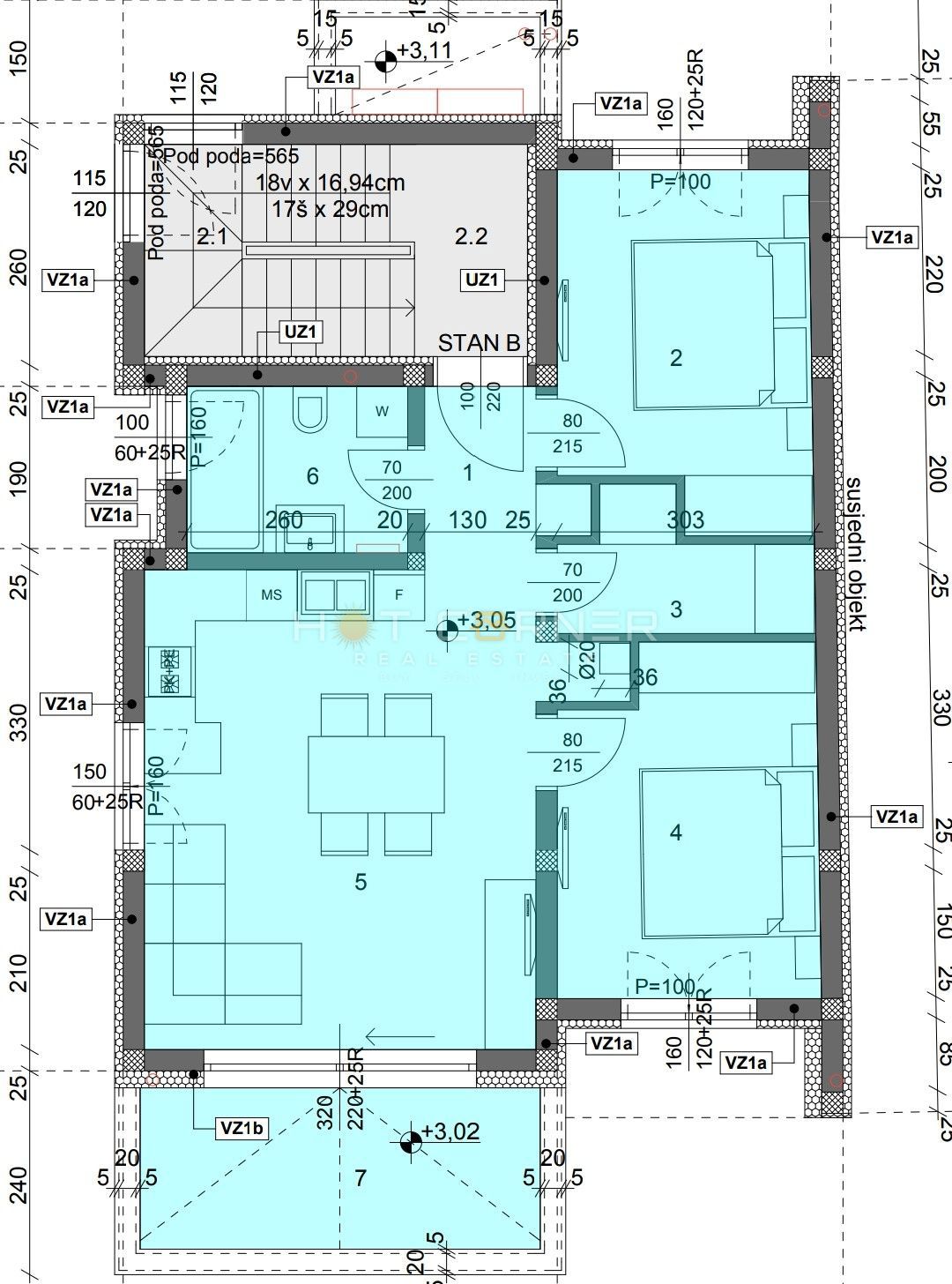 Appartamento Valbandon, Fažana, 72,20m2