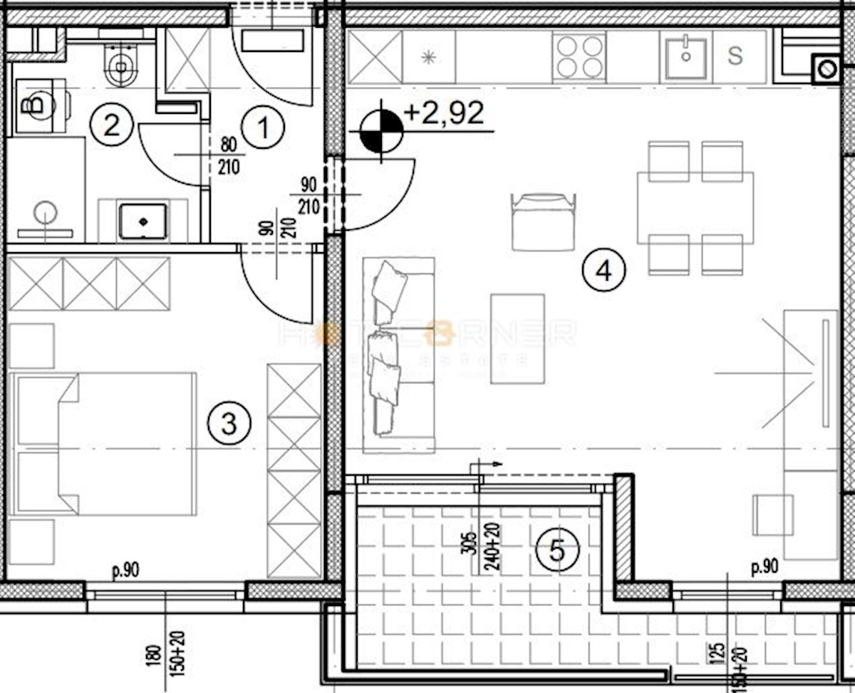 Appartamento Sv. Polikarp / Sisplac, Pula, 55m2