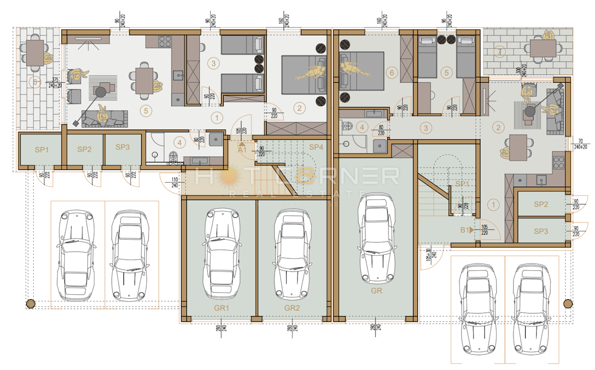 Appartamento Šijana, Pula, 53,53m2