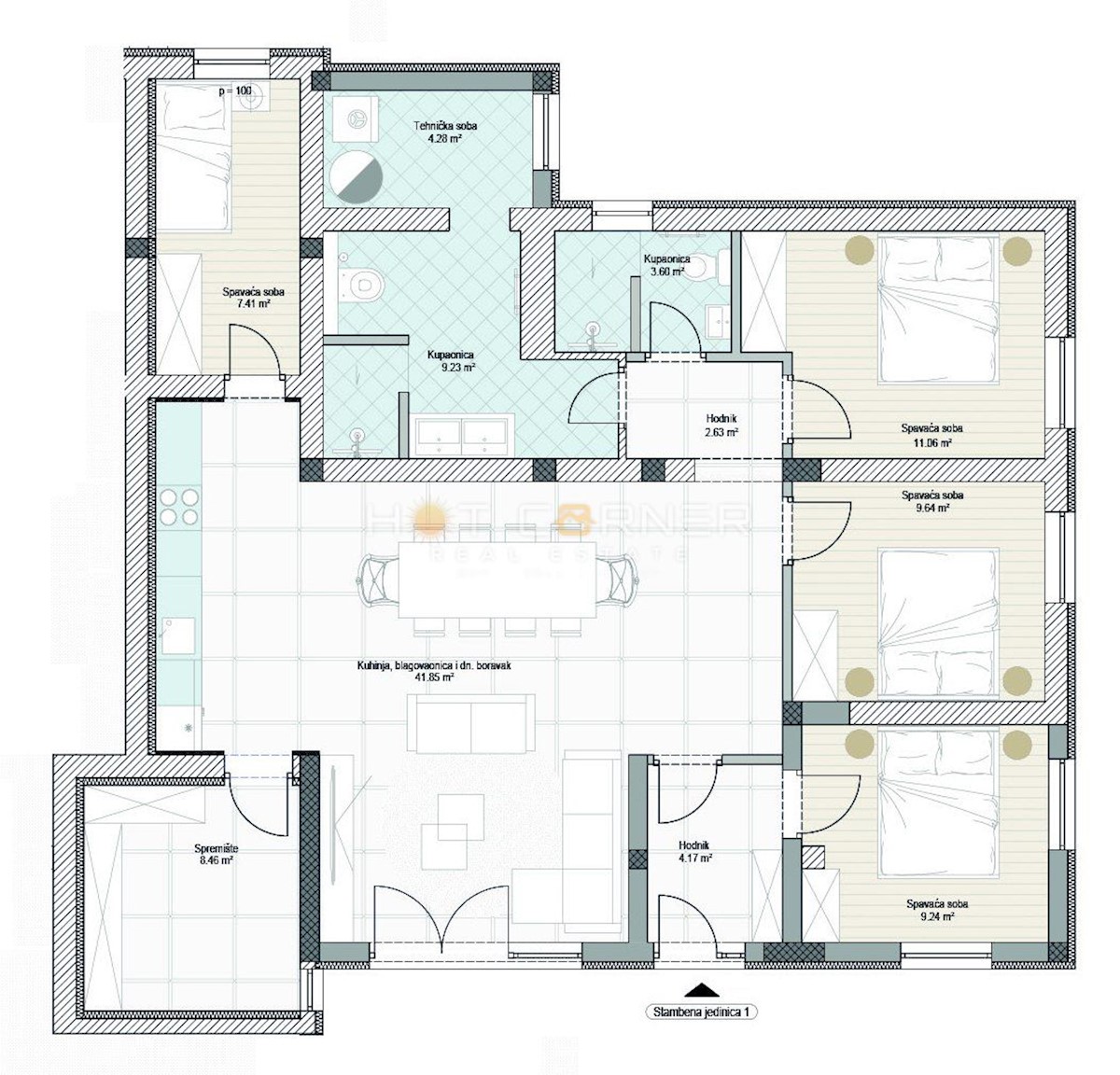 Appartamento Premantura, Medulin, 125m2