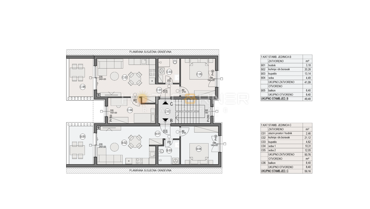 Appartamento Štinjan, Pula, 42,05m2