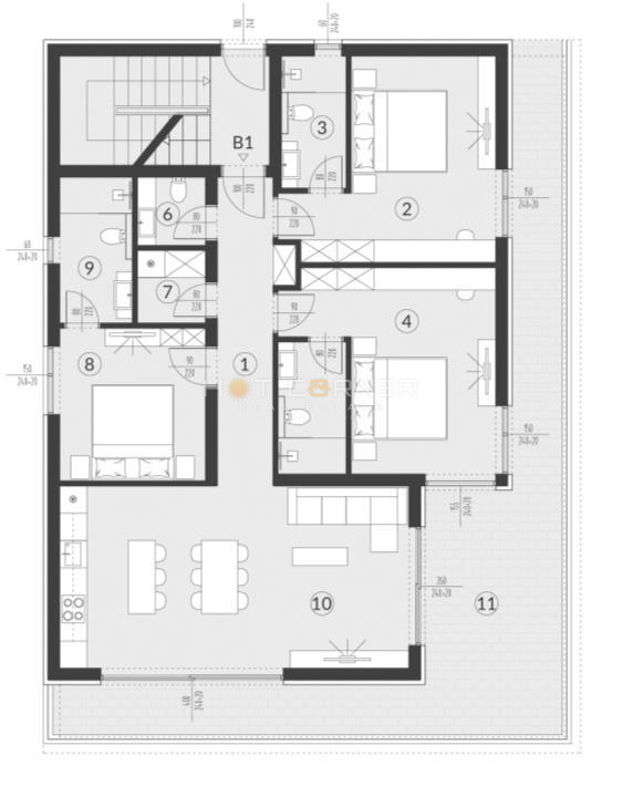 Lusso al piano terra con giardino