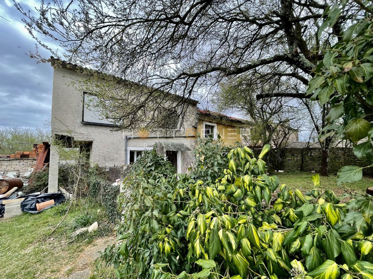 Svetvincenat, terreno edificabile 3570 m2 + casa in pietra d'Istria