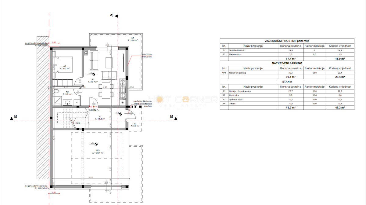 Appartamento Valdebek, Pula, 95,80m2