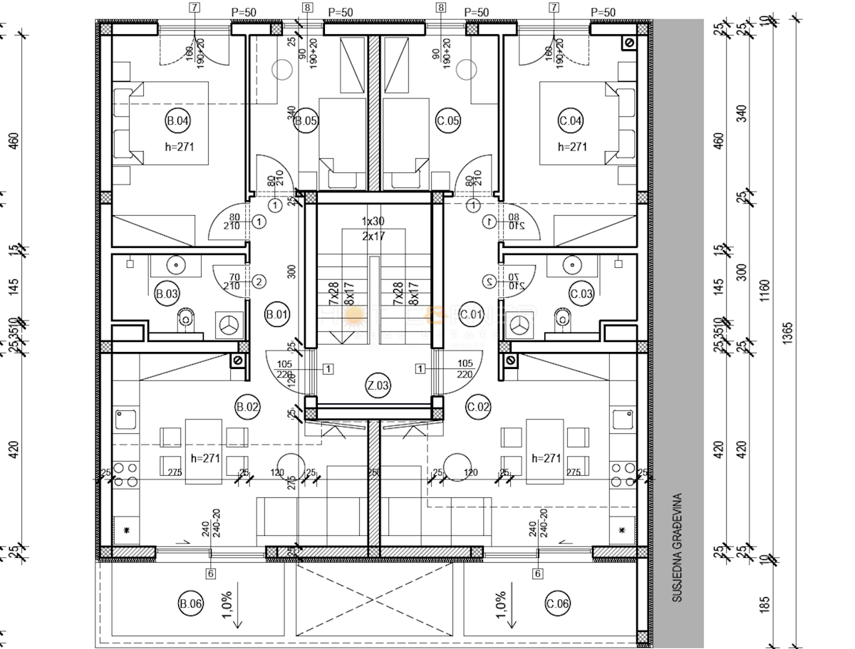 Appartamento Valdebek, Pula, 59,19m2