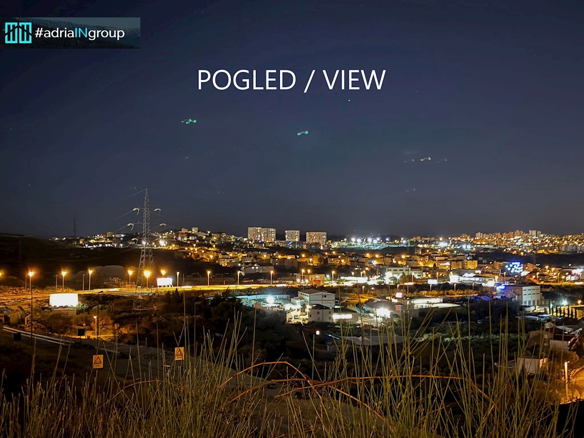 Terreno edificabile, Mravince (Solin - Spalato), VISTA PANORAMICA // 804m2 - video // leggi descrizione