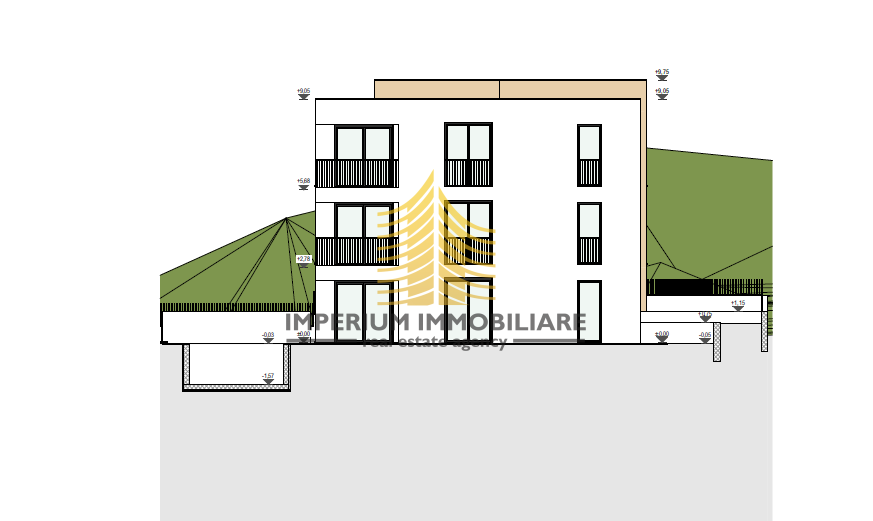 Appartamento, Vendita, Bibinje, 66,76 m2, 2,5 locali (2 camere + soggiorno con angolo cottura)
