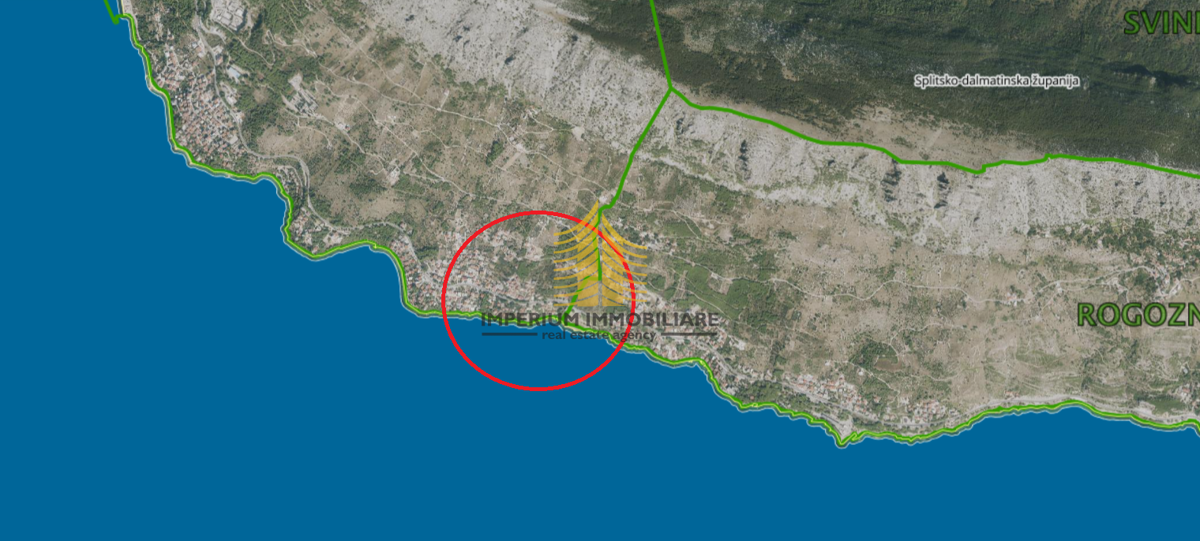 Terreno, Vendita, Omiš, Stanići, 1214m2, Edificabile