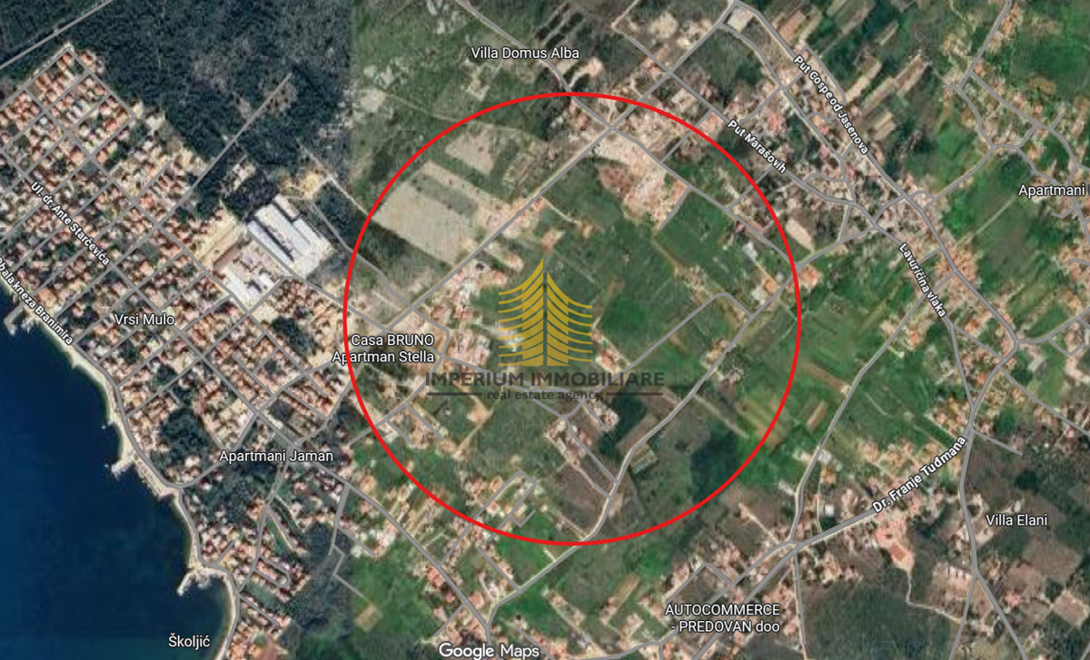 Terreno, Vendita, Vrsi, 500m2, Edificabile