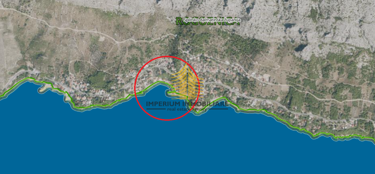 Terreno, Vendita, Omiš, Mimice, 488m2, Edificabile