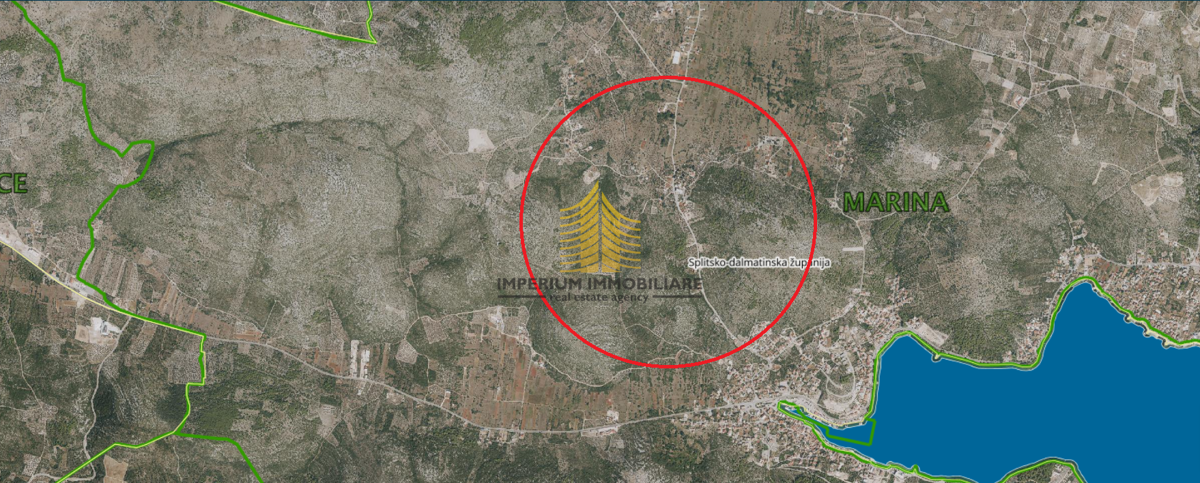 Terreno, Vendita, Marina, Pozorac, 1233m2, Edificabile