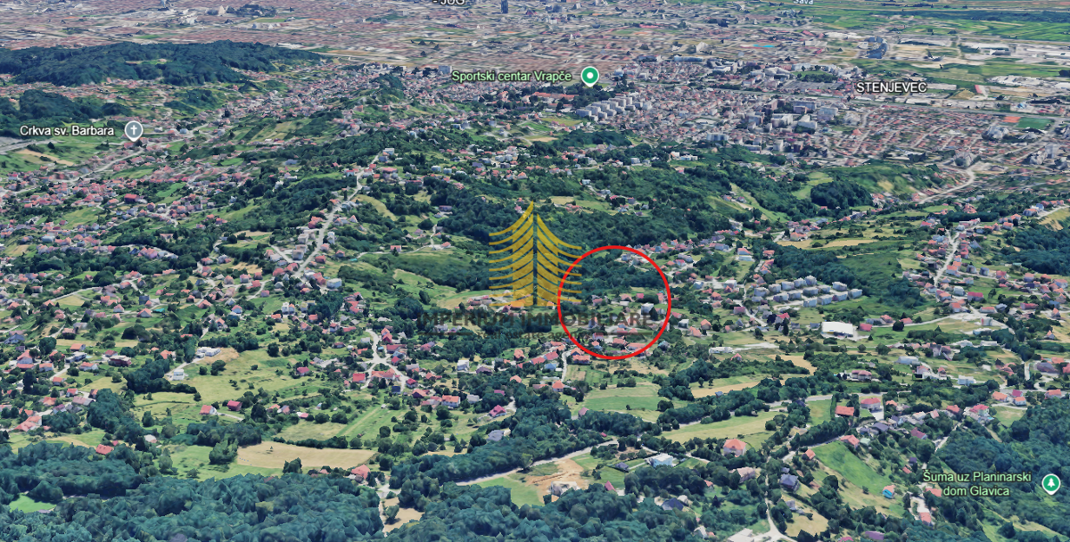 Terreno, Vendita, Podsused - Vrapče, Borčec, 1060m2, Edificabile