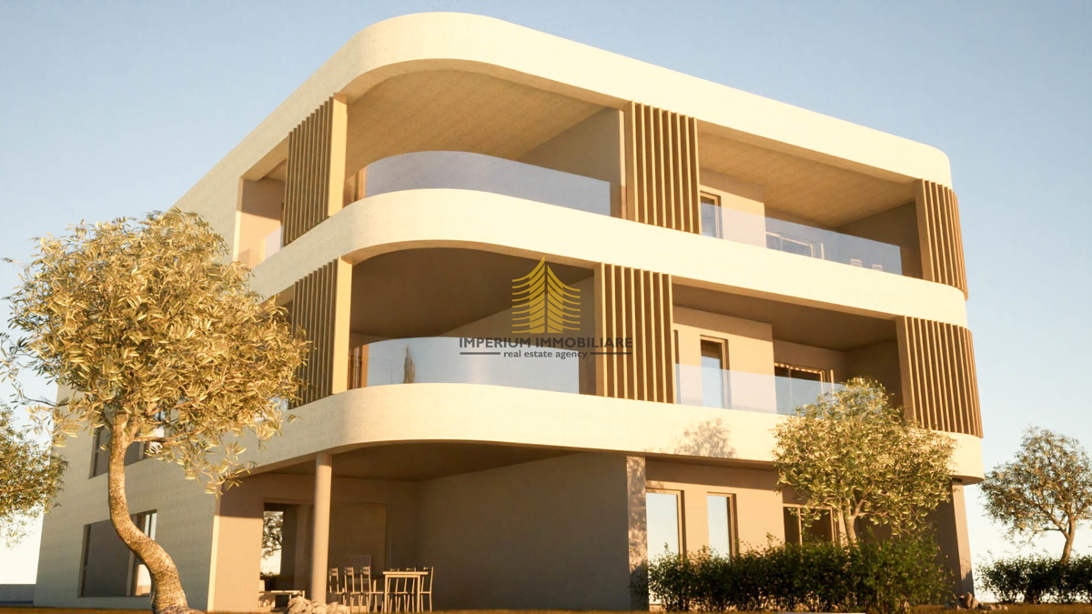 Appartamento S6 - Vendita, 107,49 m2, Vodice, Šibensko-Kninska (Terrazza, posto auto, vista mare)