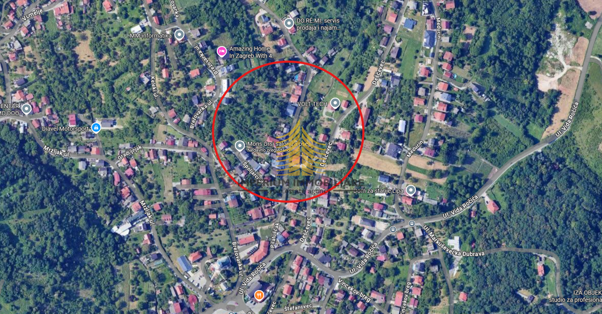 Terreno, Vendita, Podsljeme, Markuševec, 1100m2, Edificabile