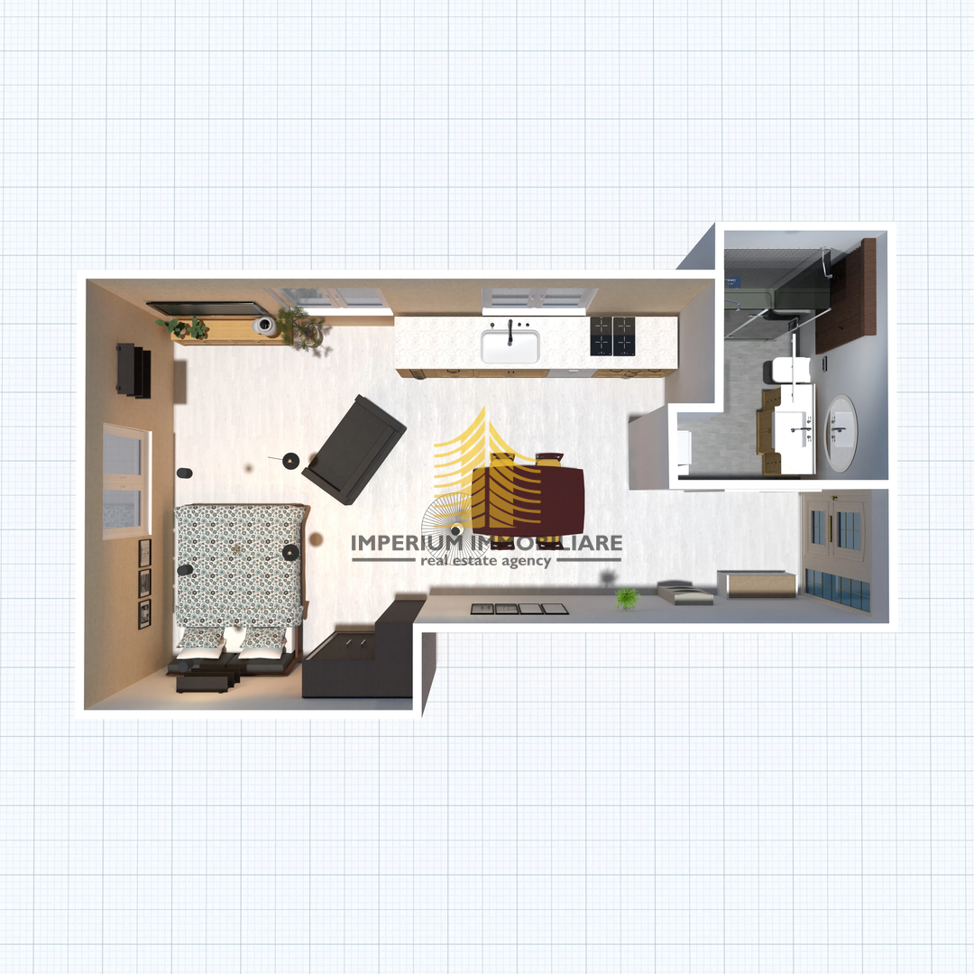 Appartamento, Vendita, Podsused - Vrapče, Dolec, 37m2, Monolocale
