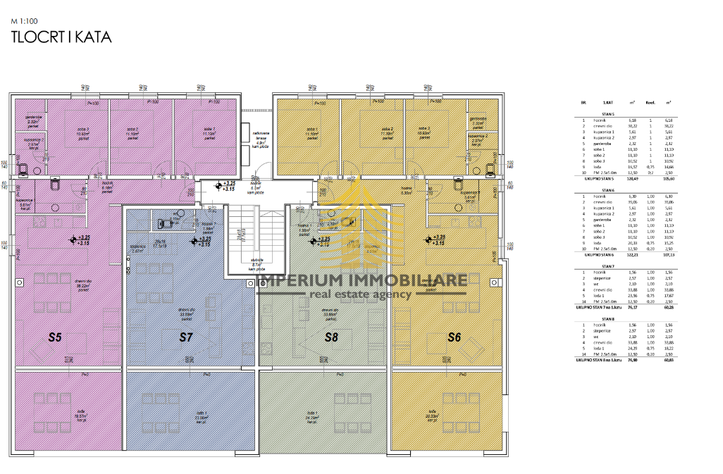 Appartamento, Vendita, Privlaka, Privlaka, 105,6 m2, 3,5 locali (3 camere + soggiorno)