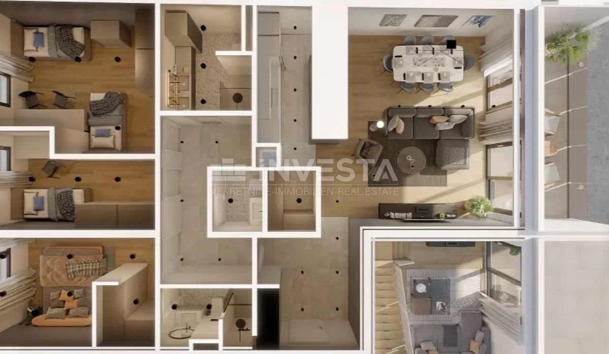 Centro di Pula, APPARTAMENTO SMART HOME con 3 Camere da Letto e Parcheggio