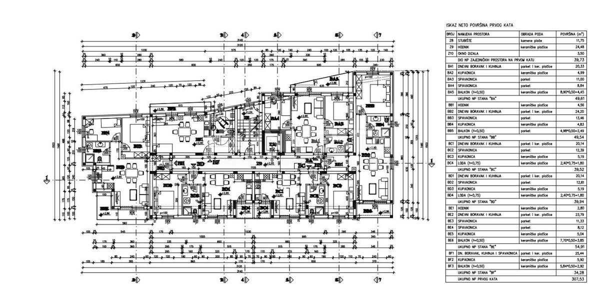 Štinjan, monolocale al 1° piano di una nuova costruzione, parcheggio, vicino al mare