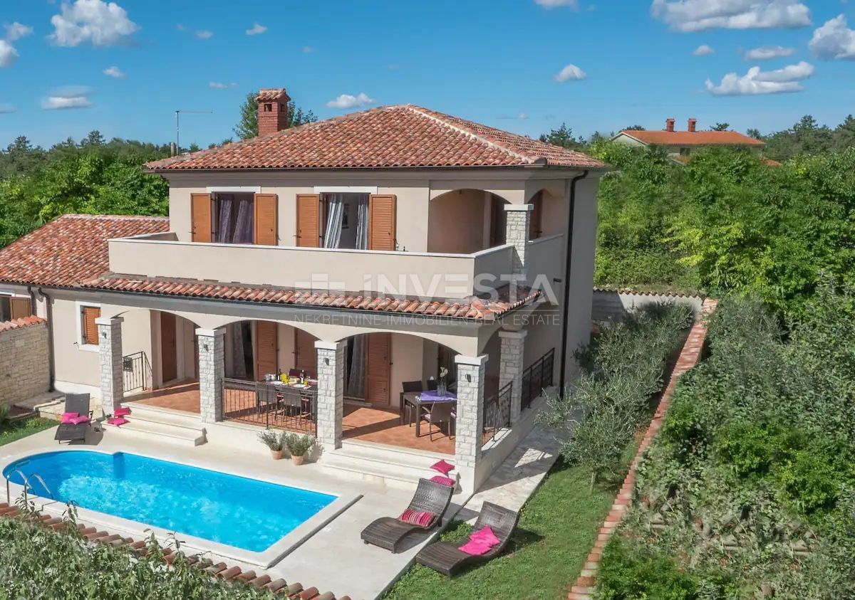 Croazia, Istria, dintorni di Digniano, bellissima villa con piscina e garage, 3 camere da letto