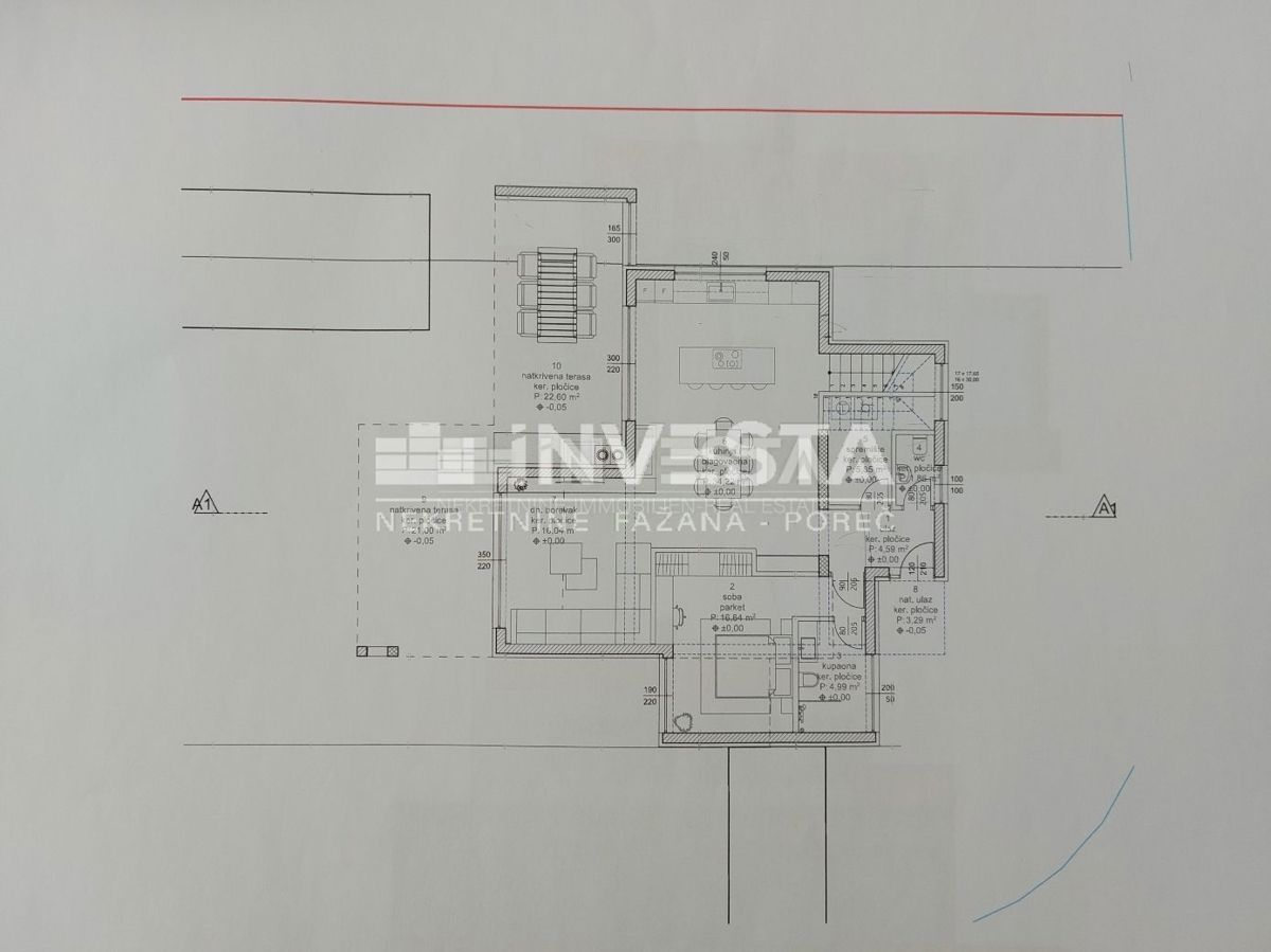 Dintorni di Baderna, terreno edificabile 598 m2 con progetto