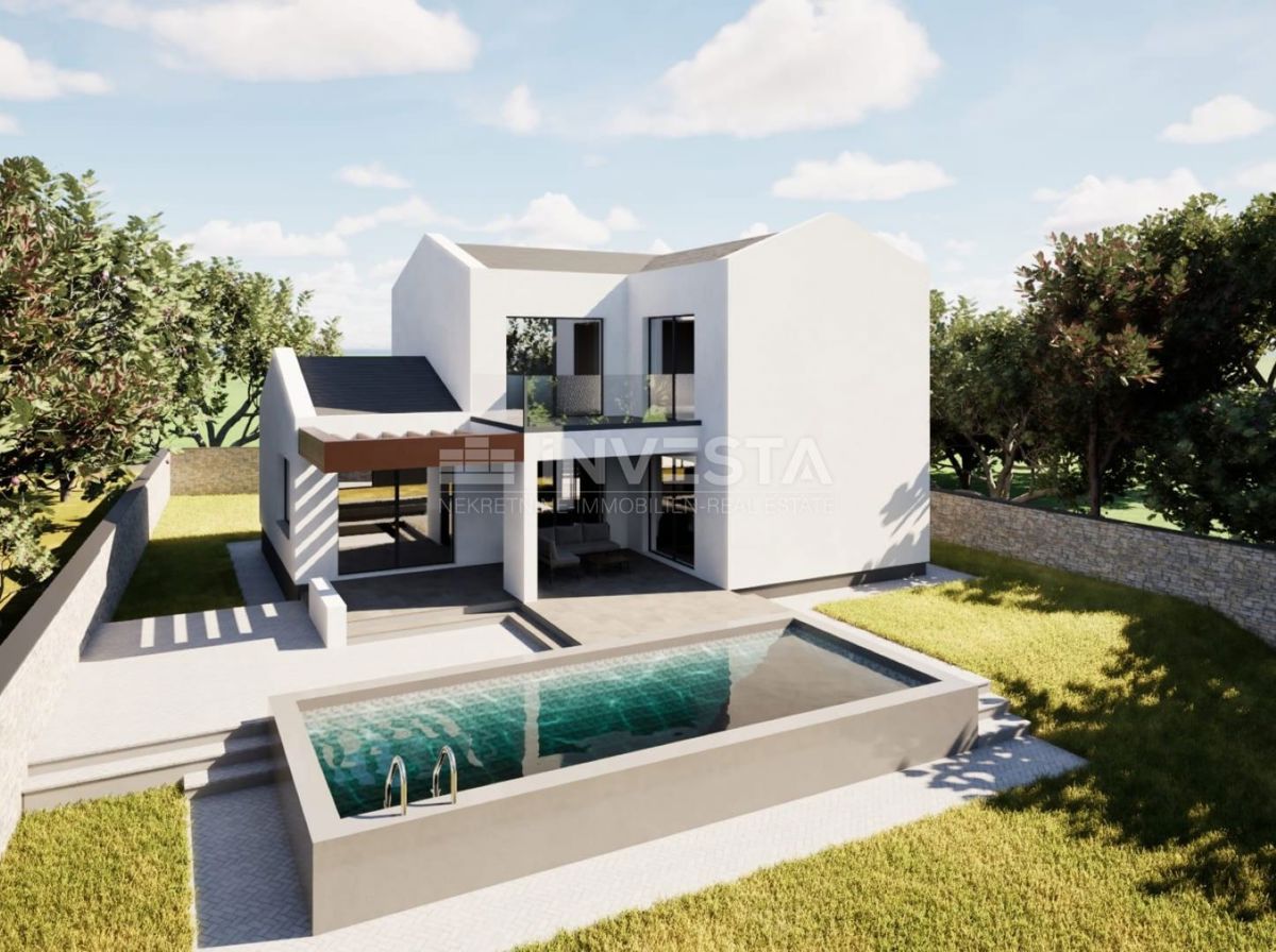 Dintorni di Žminj - terreno edificabile di 660 m² con documentazione progettuale