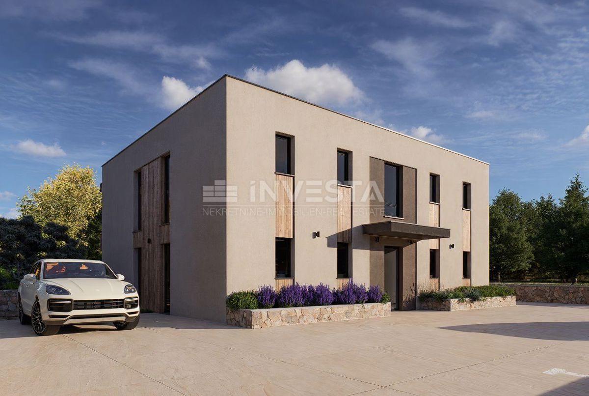 Ližnjan, Moderna villa bifamiliare con piscine