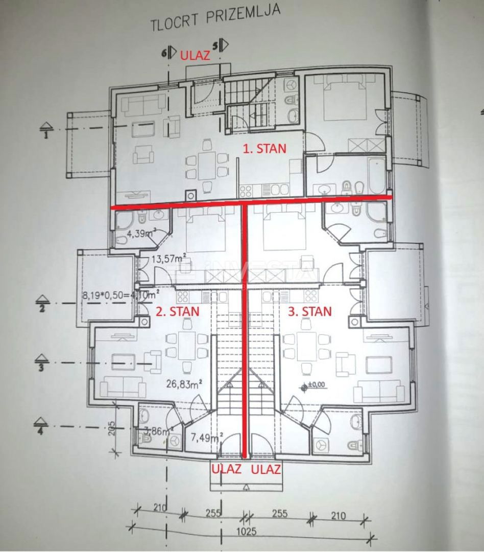Barbariga, terreno con permesso di costruzione, vista mare