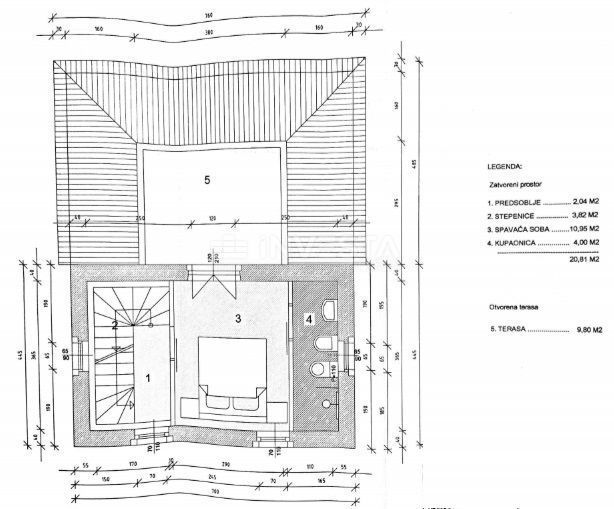Dintorni di Montona, casa autoctona istriana con vista su Montona
