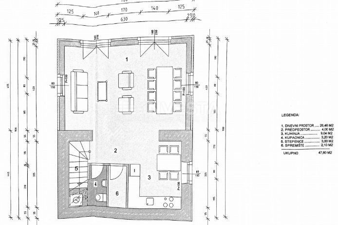 Dintorni di Montona, casa autoctona istriana con vista su Montona