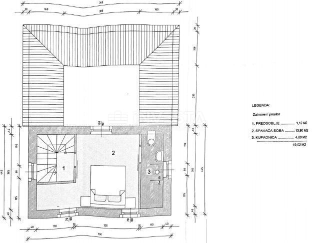 Dintorni di Montona, casa autoctona istriana con vista su Montona