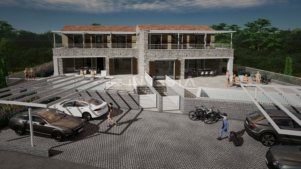 Zona di Vodnjan, villa bifamiliare con piscina