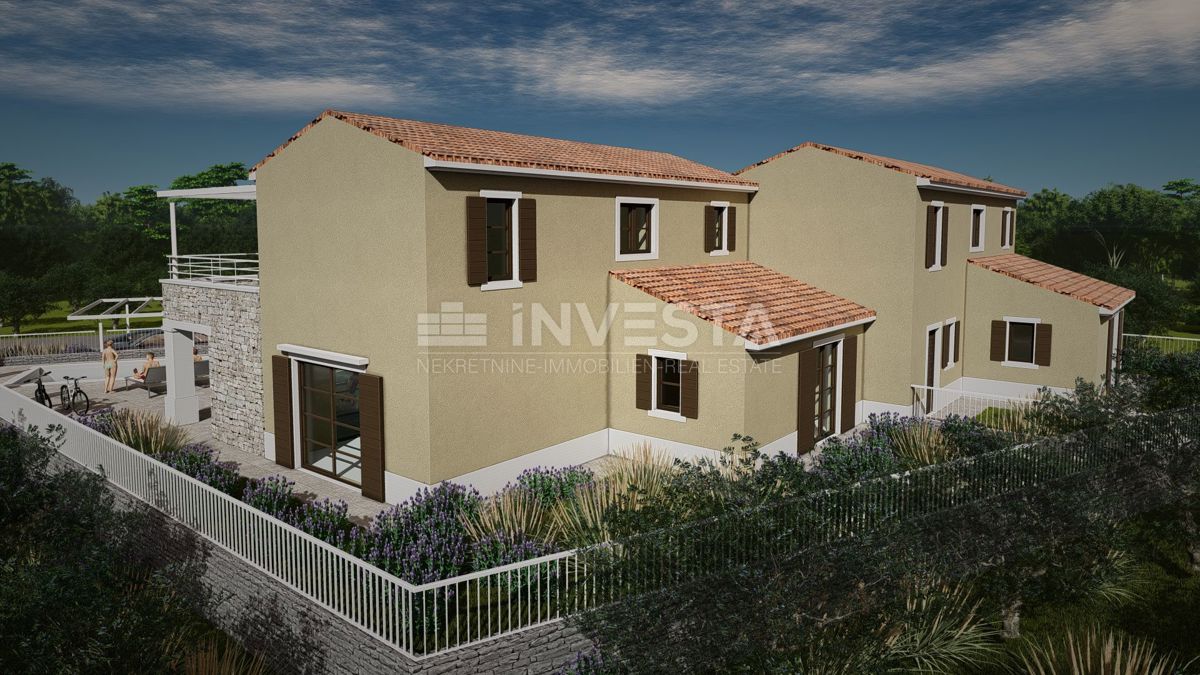 Zona di Vodnjan, villa bifamiliare con piscina