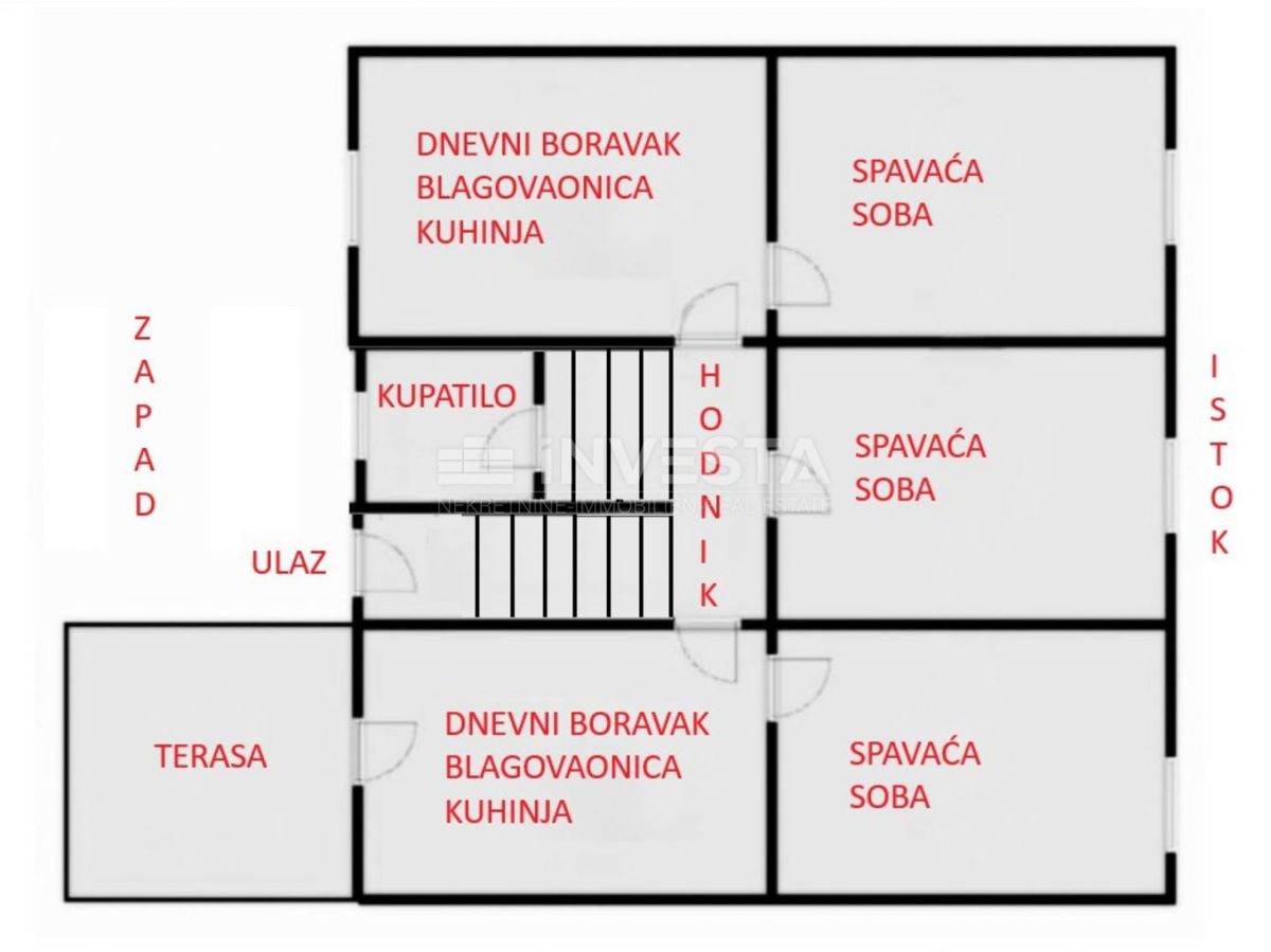 Centro di Pola, grande appartamento di 119 m² vicino all'Arena