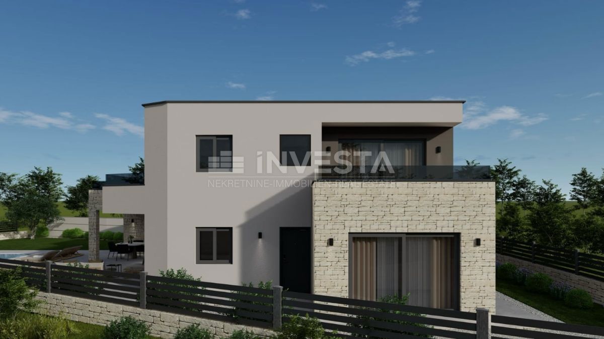 Villa con piscina - vista mare