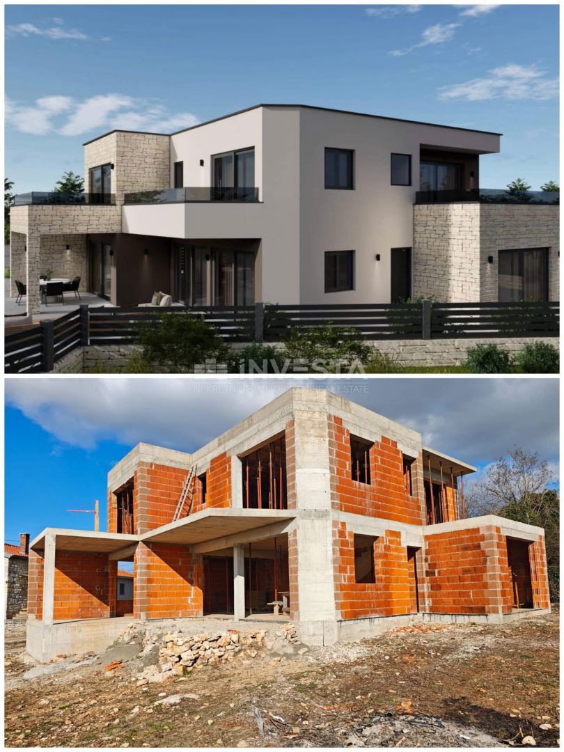 Villa con piscina - vista mare