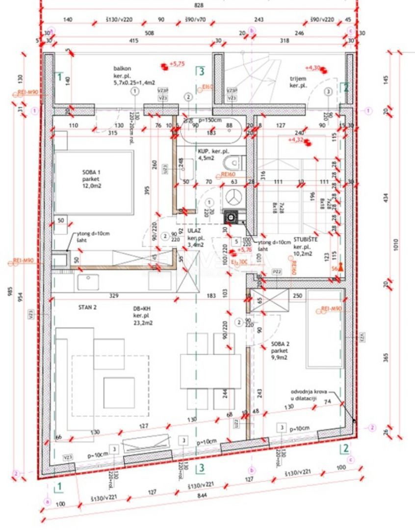 Centro di Pola, due nuovi appartamenti arredati e un garage