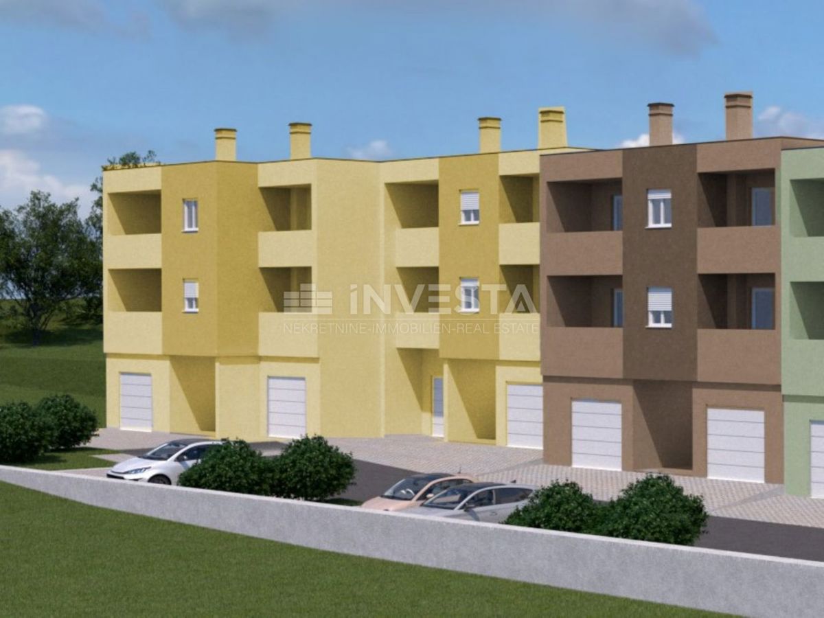 Šijana, nuova costruzione – appartamento con 2 camere da letto e garage