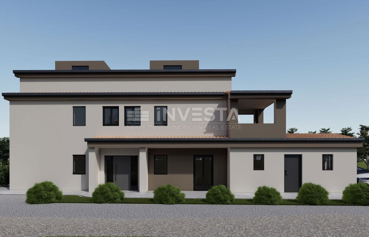 Dintorni di Parenzo - appartamento E 122,56 m2 in mansarda, nuova costruzione