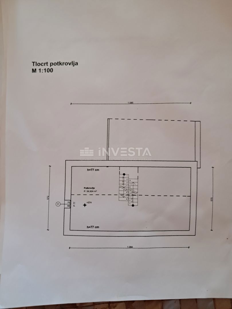 Vrsar, casa a schiera, vista panoramica