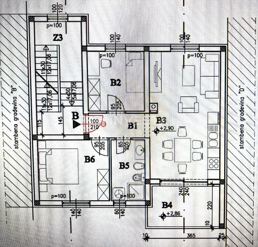 Nuova costruzione, appartamento al primo piano