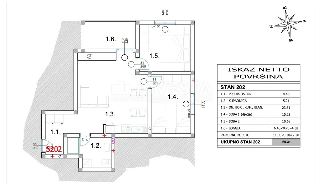 Appartamento con 2 camere da letto, terrazza, parcheggio, vicino al mare e a Fasana