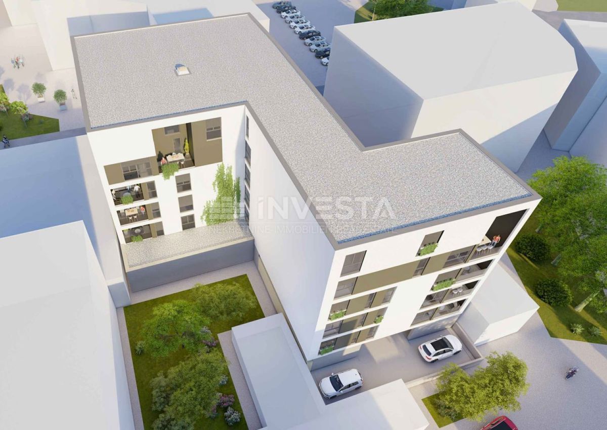 Pula, Centro, appartamento duplex al 4° piano 127,92 m2, 4 camere + soggiorno, nuova costruzione