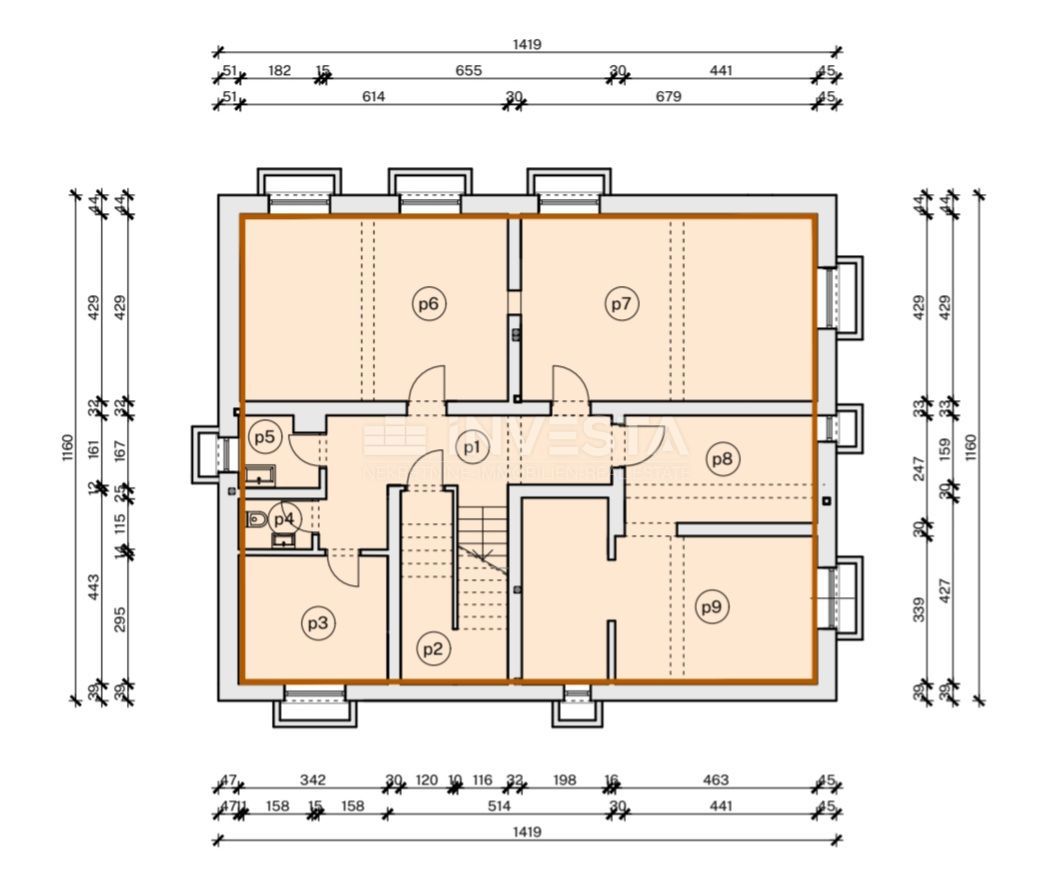 Pula, Pješčana uvala, attico 152 m2, 200 m dal mare