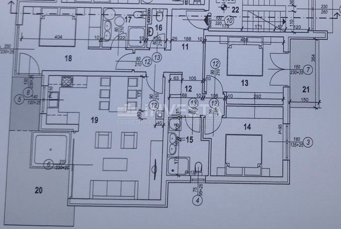 Zona Parenzo, appartamento al 1° piano di una nuova costruzione, 96 m2, vista mare