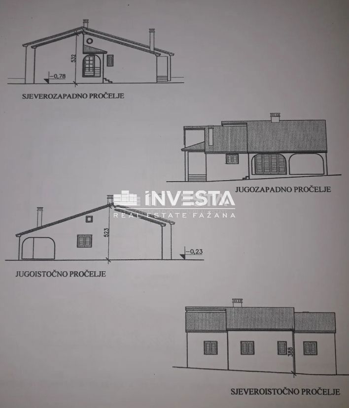 Barban, terreno edificabile con licenza edilizia, 2128 m2